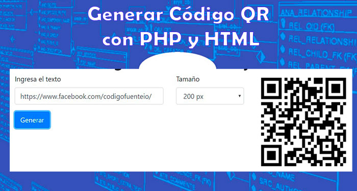 Generar cÃ³digos QR con PHP y HTML