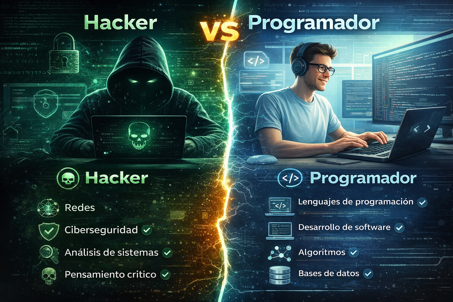 🚀 Hacker vs Programador: Diferencias Clave que Debes Conocer | Codigo ...