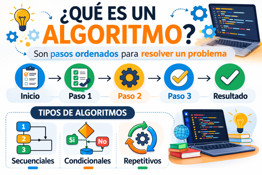 explicacion visual de que es un algoritmo en programacion